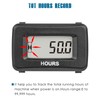 Runleader Digital Hour Meter for Maintenance,AC/DC 5V to 277V for