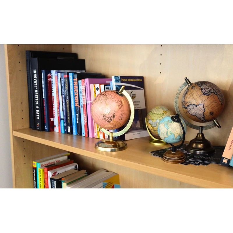 EXERZ Decorative Globe Gold 13cm (13cm Gold Base)