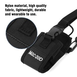 Portable Nylon Shoulder Strap Belt Case Holder Bag Pouch for Walkie Talkie Two Way Radio Lightweight Wearable Hands Solution for Outdoor Sports