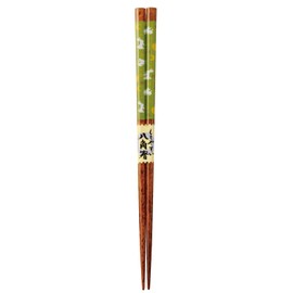 Kawai 802831 Octagonal Chopsticks Moon Rabbit Green Size: Approx. 8.9 inches (22.5 cm)