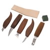 Walnut Wood Carving Knife Non Slip Comfortable Wood Carving Whittling