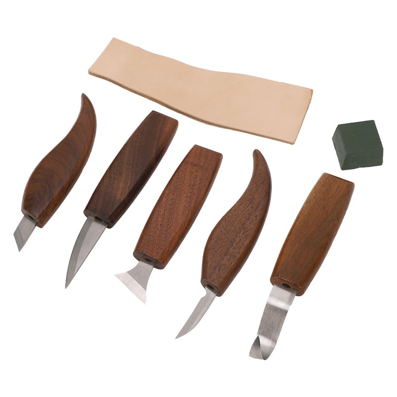 Walnut Wood Carving Knife Non Slip Comfortable Wood Carving Whittling