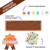 12.7 Inches Wooden Chinese Checkers Set with Storage Drawer -60