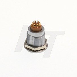 HangTon 0B Circular Push Pull Metal Connector Panel Mount Socket Egg 9 Pin Male Female Contacts (9P, Socket)