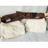 Chalimex C1818 Double Pocket Tool Belt Apron Canvas and Leather