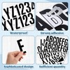 12 Sheets Letter Stickers, 2.5'' Self Adhesive Vinyl Letters Numbers