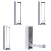MOROBOR 4pcs Square Folding Wall Hook Non-Slip Heavy Duty Foldable