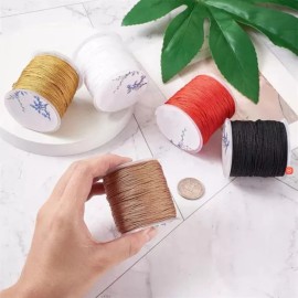 Rollo De Hilo Chino 0.8mm Para Pulsera, Bisutera Y Joyera, 45m X 5 Pcs, Cuerda Para Diy, Flecos, Colgantes Y Material Para Collares                   