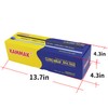 KAMMAK Plastic Wrap with Slide Cutter - 12 Inch Food