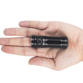 ThruNite T1S V2 EDC Flashlight 184 Meters Throw USB Rechargeable Flashlights Mini LED Pocket Light with Magnetic Tailcap, Black Cool White