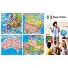 Exerz Educational World Globe 20cm Swivel Rotating Desk Top Globe