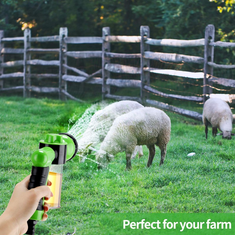 2 Pieces Pet Bathing Tool Set Include Hose Nozzle Soap
