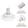 HARFINGTON 10pcs Star Knobs M6 x 10mm Male Thread 25mm