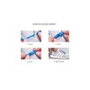 HICKIES No Tie Shoelaces For Adults Premium Electric Blue Shoe