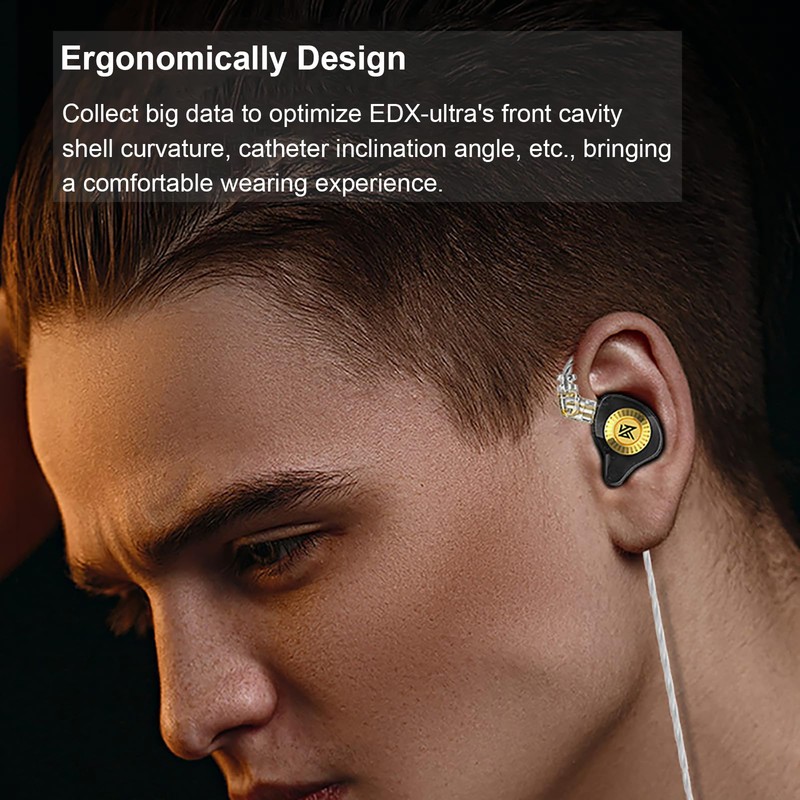KZ EDX Ultra Wired Headphones in Ear Monitors HiFi Ear