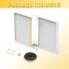 Powrocket Window Air Conditioner Side Panels with Frame,Adjustable Extra Wide