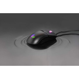 Ducky Feather Gaming Mouse, Black, USB, 7 Buttons, 16000 DPI, Ambidextrous, Modern Style