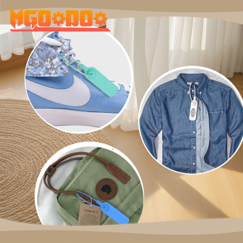 Mgoodoo 500 x Numbered Plastic Security Seals Red Lettering Self