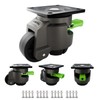 Leveling Casters Heavy Duty, 4-Pack with Tool-Free Ratchet, 2200 Lbs
