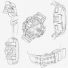 Dolores Reloj Pulsera Deportivo Impermeable Caja Regalo Hombre Set