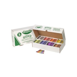 Crayola Crayon Classpack (800 unidades), crayones a granel para niños, suministros escolares a granel, caja grande de crayones, elementos esenciales para el aula de maestros de preescolar, edades 5, 6