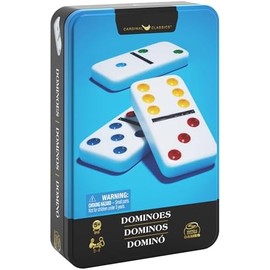 Spin Master Games Cardinal, Dominó Doble Seis, Set Juegos de Mesa clásicos Juegos para niños Juegos de Estrategia Juegos de Mesa para Adultos y niños