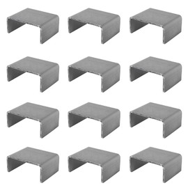 XZWMY 12 Pcs Heavy Duty Weld On Trailer Stake Pockets,2'' x 4'' Raw Steel Weld-On Stake Pocket Brackets for Trailer & Truck