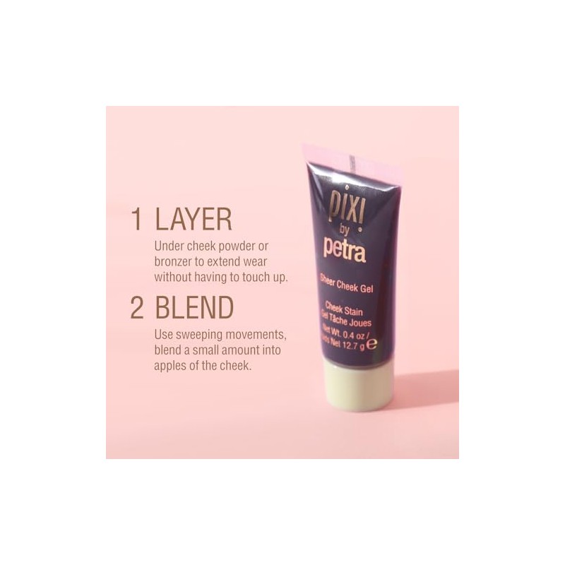 Pixi Sheer Cheek Gel, No.4 Flushed, 0.53 oz by Pixi