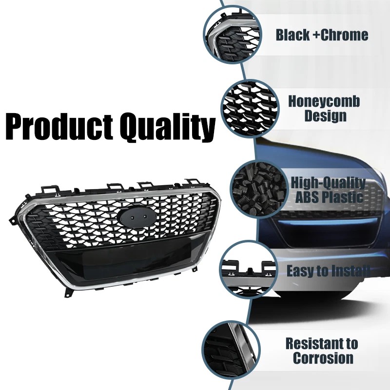YLT Auto For 2016-2017 Hyundai Sonata Hybrid Front Upper Grille