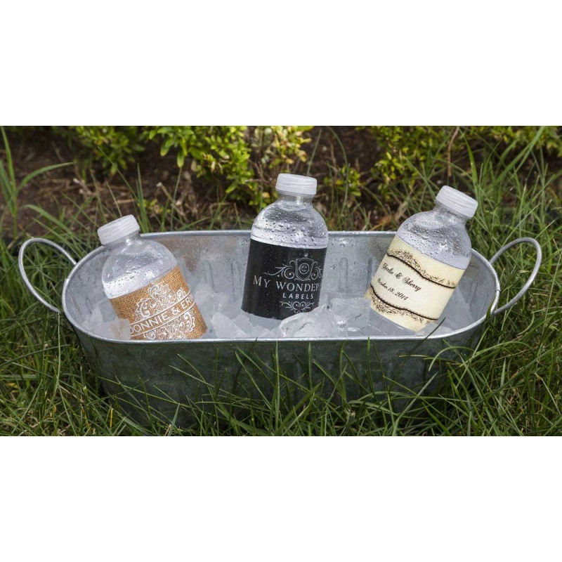 My Wonderful Labels 100 Brick & Market Lights Rustic Wedding