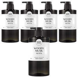 Happy Bath Original Collection Body Wash Woody Musk Scent, 910g, 5 pieces / 해피바스 오리지널 컬렉션 바디워시 우디 머스크향, 910g, 5개