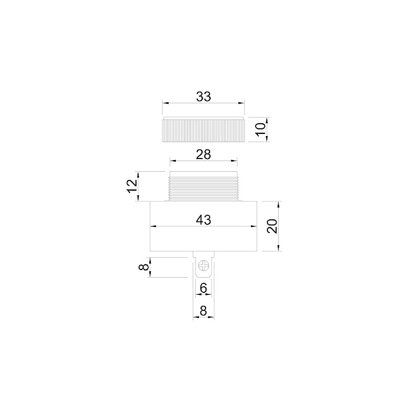 MESAN Brand Mini Piezo Buzzer Single Tone 95dB Terminal Type