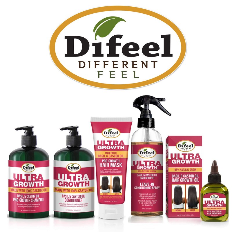 Difeel Champú y acondicionador Ultra Growth de 2 piezas: incluye