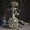 MDLUU Glass Jug with Twine 10" Tall, Flower Vase with