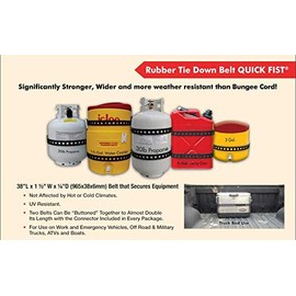 QUICK FIST Rubber Tie Down Belts - Kit