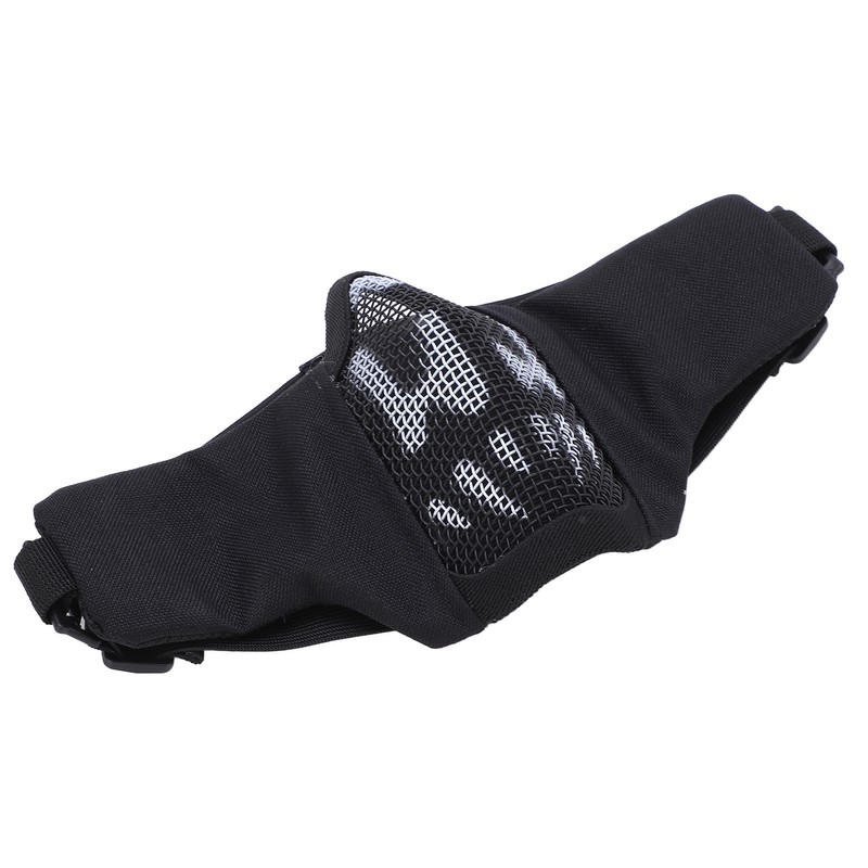 Outdoor Half Face Breathable Steel Mesh Face Cover Military for