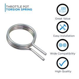 AlveyTech Universal Throttle Pot Torsion Spring for Mobility Scooters (Style B) - Replacement Potentiometer Springs fit Many Electric Scooter Models Like Pride, Drive, and More (206160-88100)
