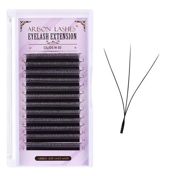 W Eyelash Extension W Shape 3D Premade Fans W Lashes