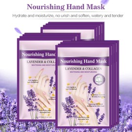 1 par de guantes hidratantes para manos, mascarilla reparadora de manos, guante reparador de manos para manos secas, Mascarilla Exfoliante de Manos Hidratante Reparadora de la Piel para Uso Doméstico para Salón de Belleza