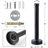 Door Stoppers, Long Door Stop, 5 Inch Door Stopper, Black