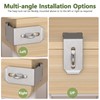 Anobeyi Door Hasp Latch, 90 Degree Padlock Hasp Lock, 304