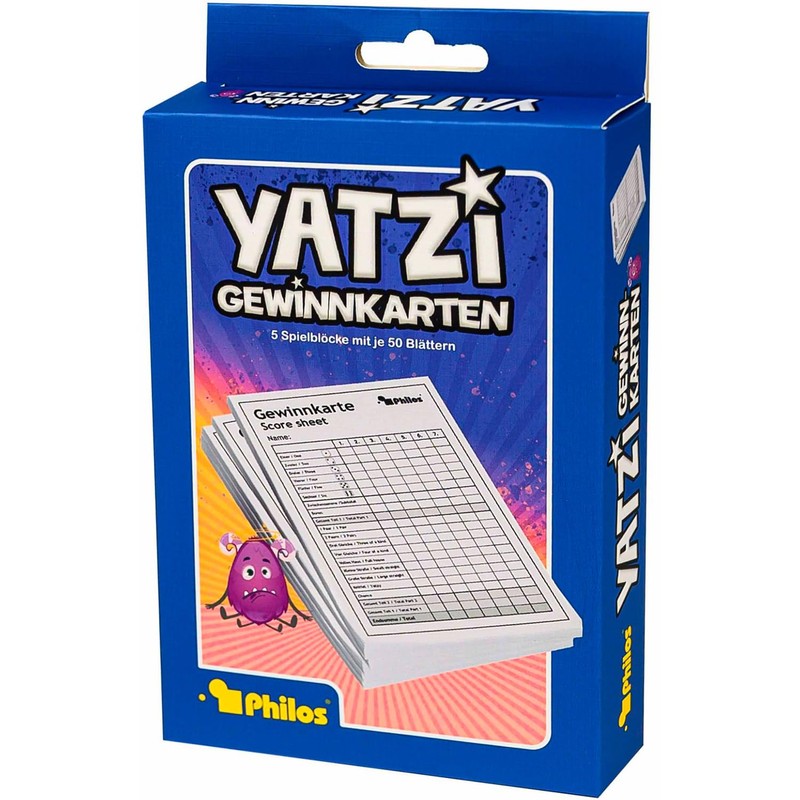 Philos Yatzy Block Of 5 Pack Playing Cards