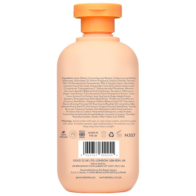 Nature Spell Bright & Smooth Body Wash, Brightening and Resurfacing