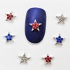 20 Pcs 4th of July Nail Charms Star Nail Charms