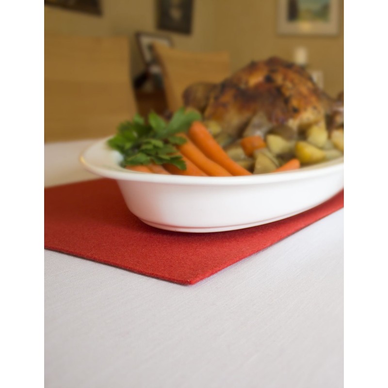 Modern Felt Table Runner for Autumn, Anthracite (Made from 100%