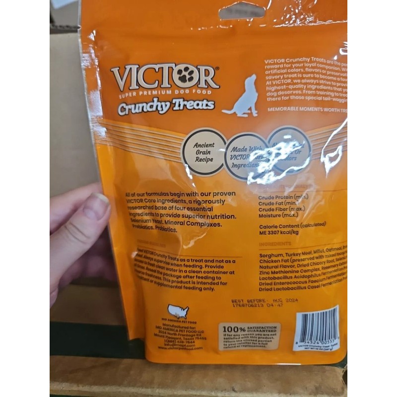 Dog Treats Crunchy Treats With Turkey Meal 8/24 Date