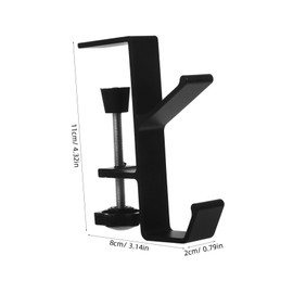 SHOWERORO Desk Backpack Hanging Hook Purse Hanger Holder Bag Hanger for Table Sleek Metal Schoolbag Hook