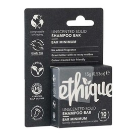 Ethique Bar Minimum Unscented Solid Shampoo Bar Mini, 15g