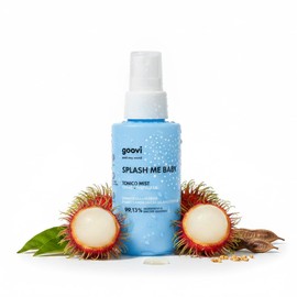 GOOVI Splash Me Baby Face Toner Mist - Gel idratante per pelle radiosa e cura quotidiana del viso, con estratto di Rambutan e acido ialuronico, 100 ml