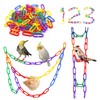 JIALEEY 100PCS Plastic Chain Links, Children's Learning Toy, Mix Color